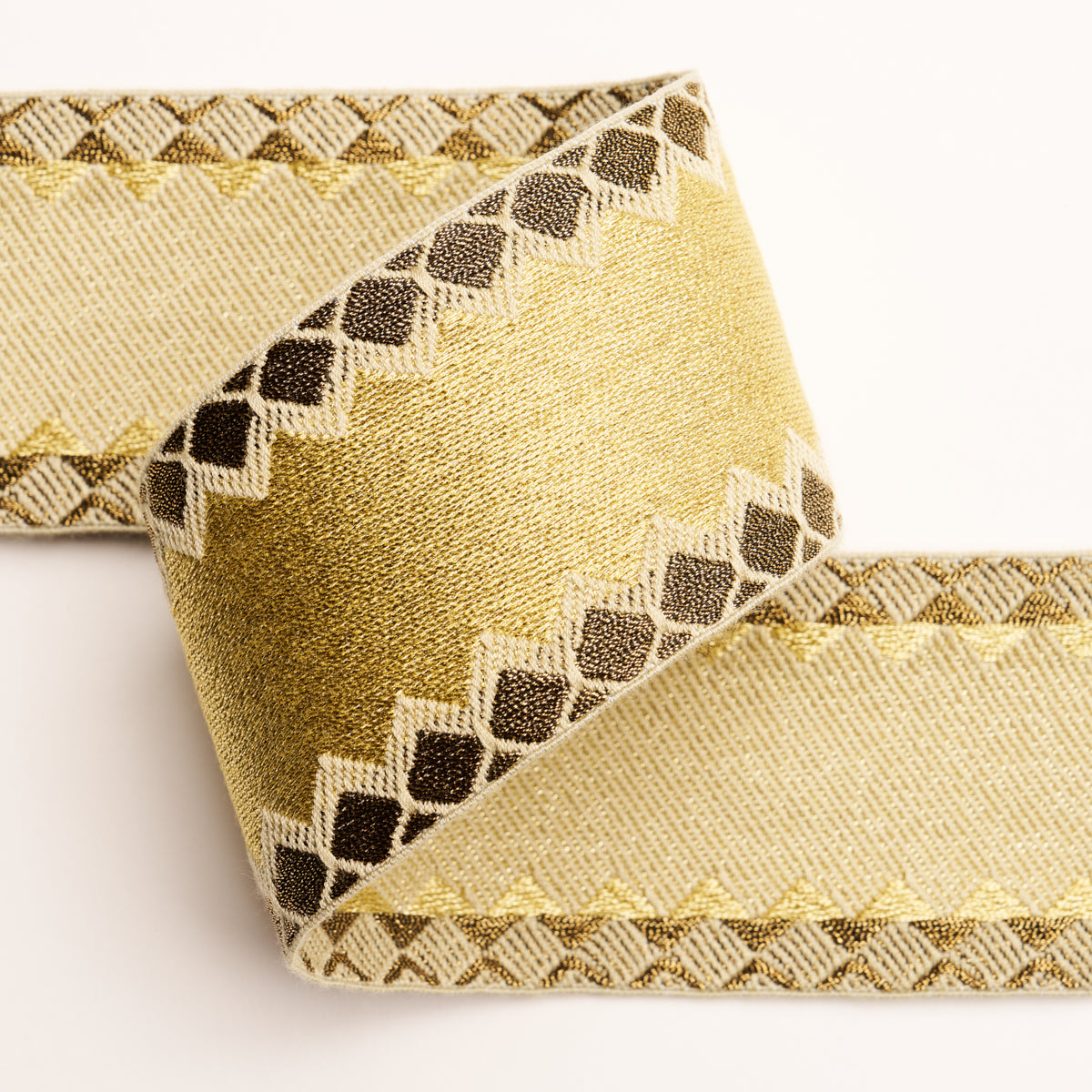 Schumacher Allure Metallic Tape Gold Trim 83562