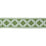 Schumacher Squared Away Trellis Tape Green Trim Sample 83590