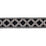 Schumacher Squared Away Trellis Tape Black Trim 83593