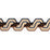 Schumacher The Twist Embroidered Tape Brown Trim Sample 83632