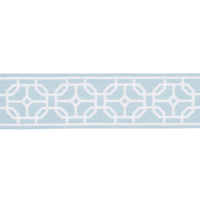 Schumacher Gazebo Trellis Tape Sky Trim 83650