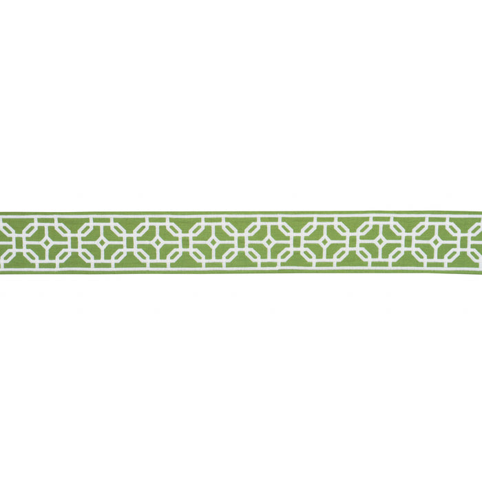 Schumacher Gazebo Trellis Tape Blush Trim 83654