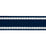 Schumacher Sullivan Tape Narrow Indoor/Outdoor Navy Trim 83673