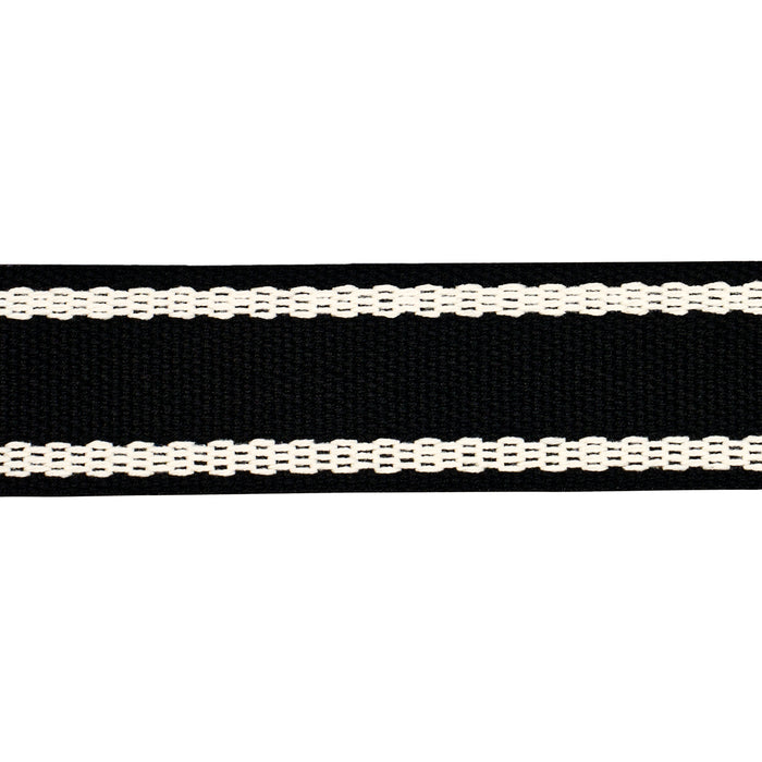 Schumacher Sullivan Tape Narrow Indoor/Outdoor Black Trim 83674