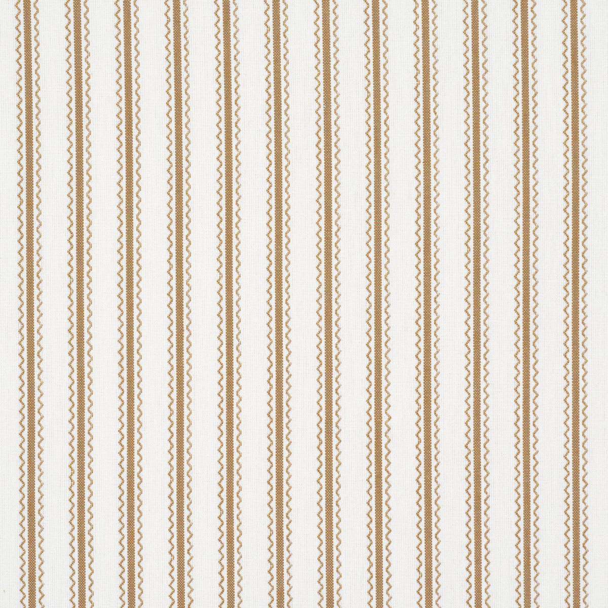 Schumacher Birdie Ticking Stripe Neutral Fabric 83703