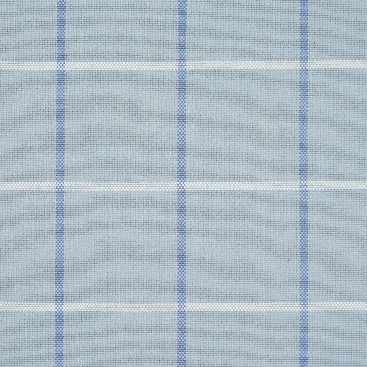 Schumacher Frannie Windowpane China Blue Fabric 83782