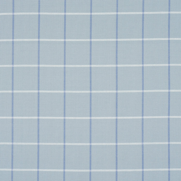 Schumacher Frannie Windowpane China Blue Fabric 83782