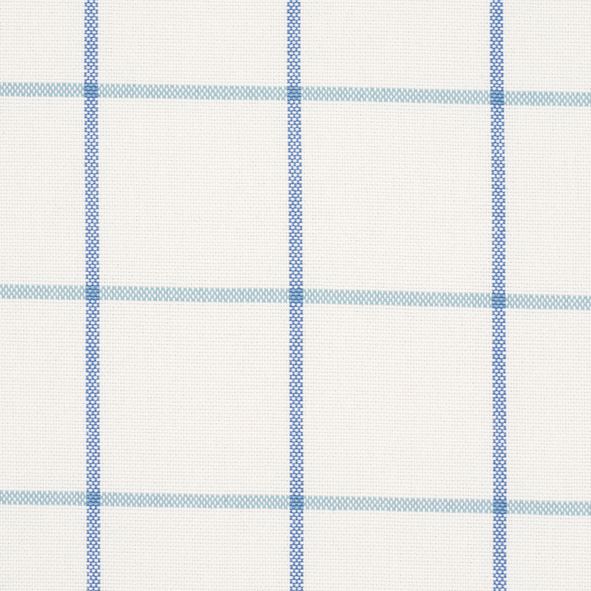 Schumacher Frannie Windowpane Cobalt Fabric 83784