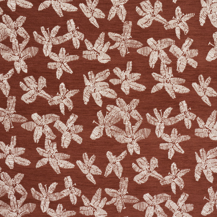 Schumacher Hibiscus Teak Fabric 83810