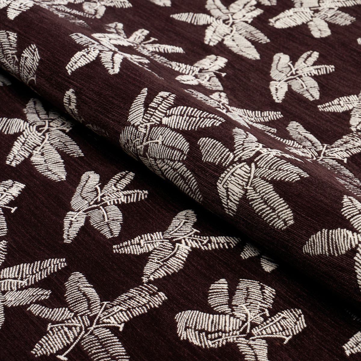 Schumacher Hibiscus Plum Fabric 83811