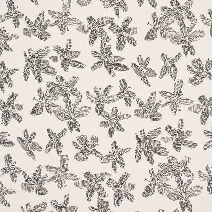 Schumacher Hibiscus Black & White Fabric 83812