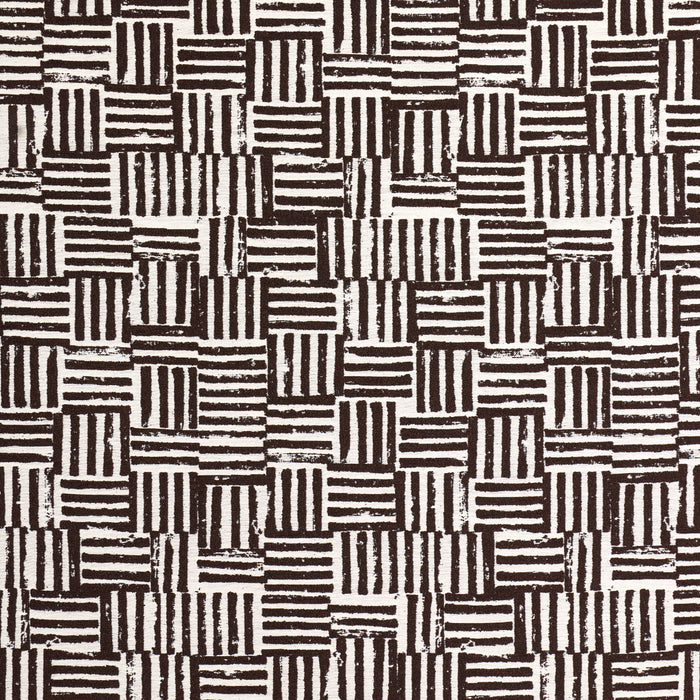 Schumacher Patchwork Cacao Fabric 83820