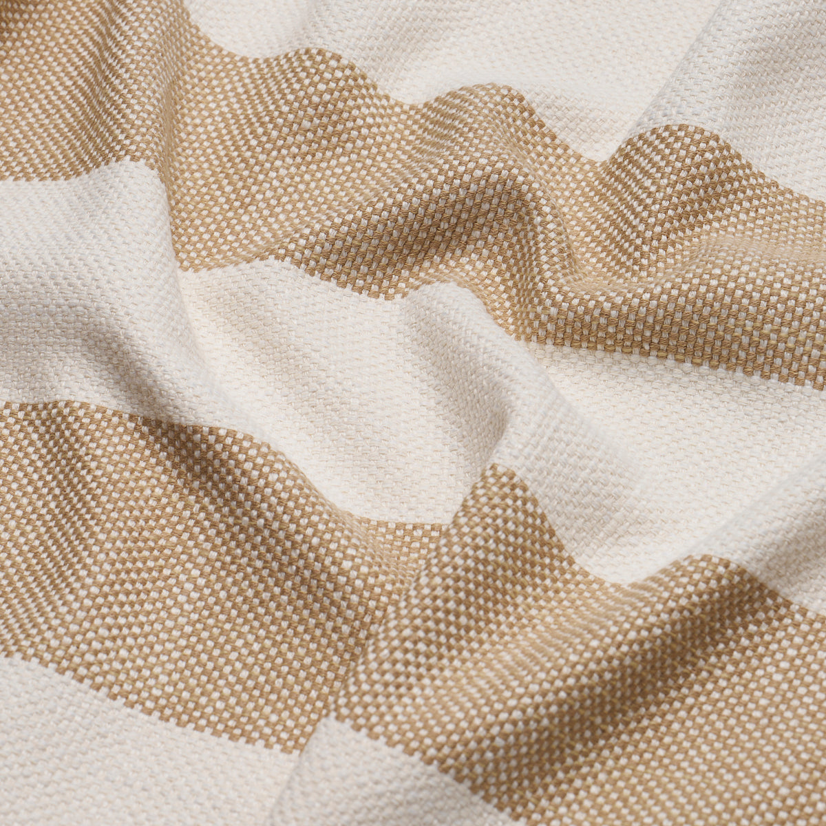 Schumacher Desert Wide Stripe Sand Fabric 83831