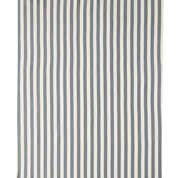 Schumacher Even Stripe Indoor/Outdoor Charcoal Fabric 83840