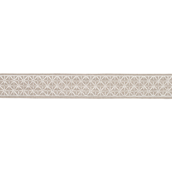 Schumacher Directoire Tape Narrow Ivory On Natural Trim 83850