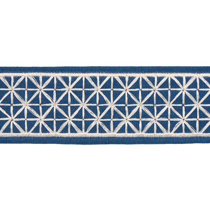 Schumacher Directoire Tape Narrow Bleu Marine Trim 83854