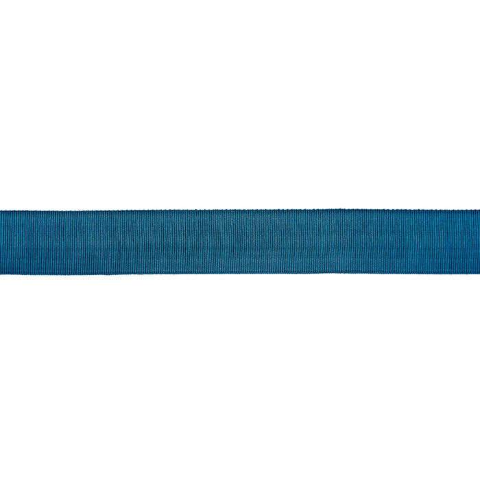 Schumacher Wide Faille Tape Peacock Trim Sample 83874