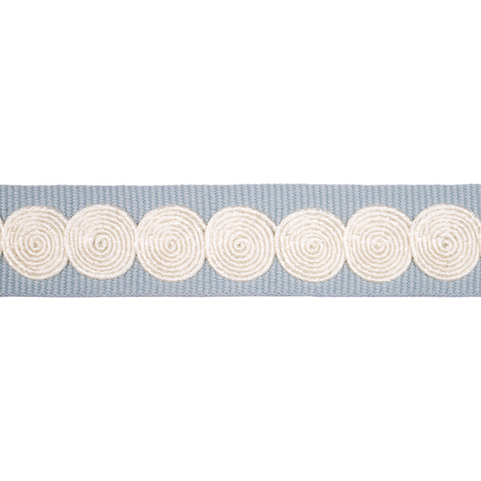 Schumacher Castille Tape Narrow Sky Trim 83880