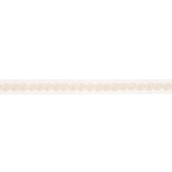 Schumacher Castille Tape Narrow Ivory Trim Sample 83881