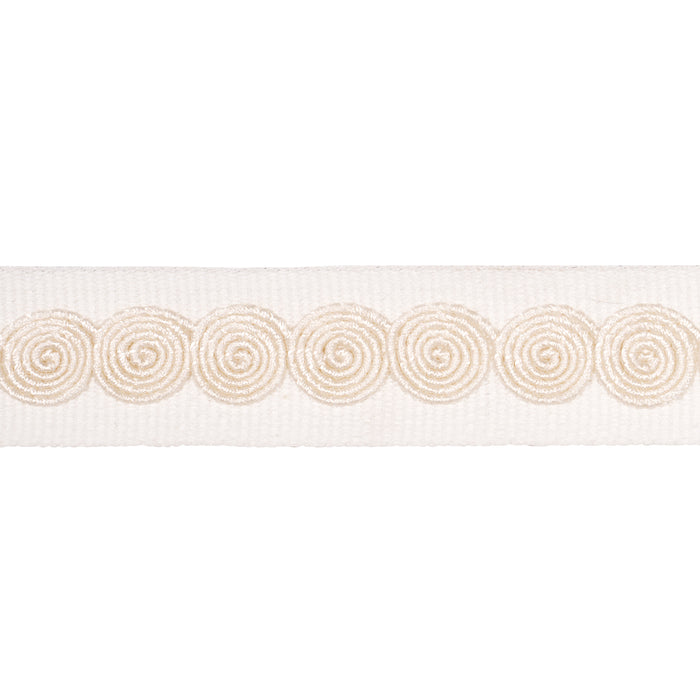 Schumacher Castille Tape Narrow Ivory Trim 83881