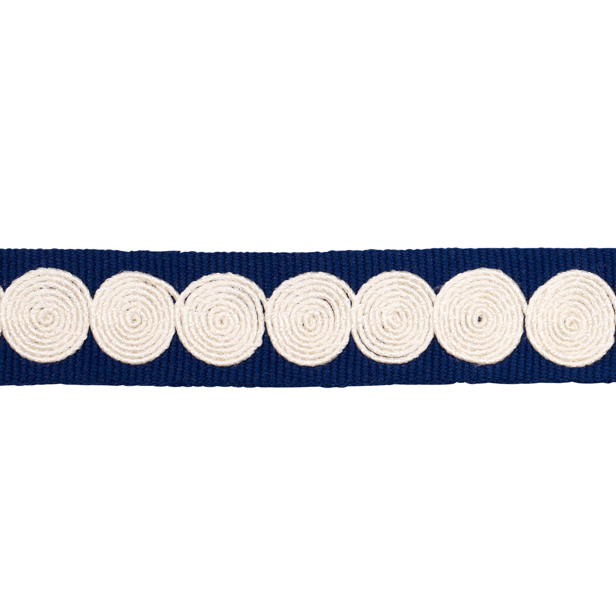 Schumacher Castille Tape Narrow Navy Trim Sample 83882