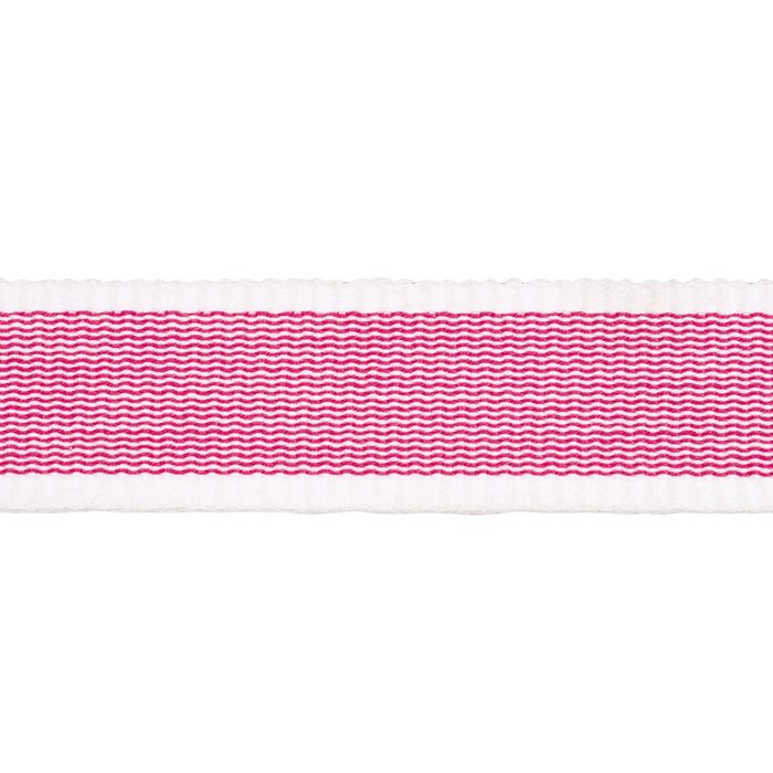 Schumacher Sandpiper Tape Narrow Pink Trim Sample 83892