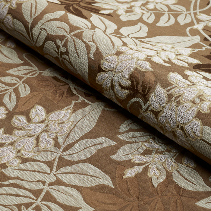 Schumacher Lucia Wisteria Sable Fabric 83902