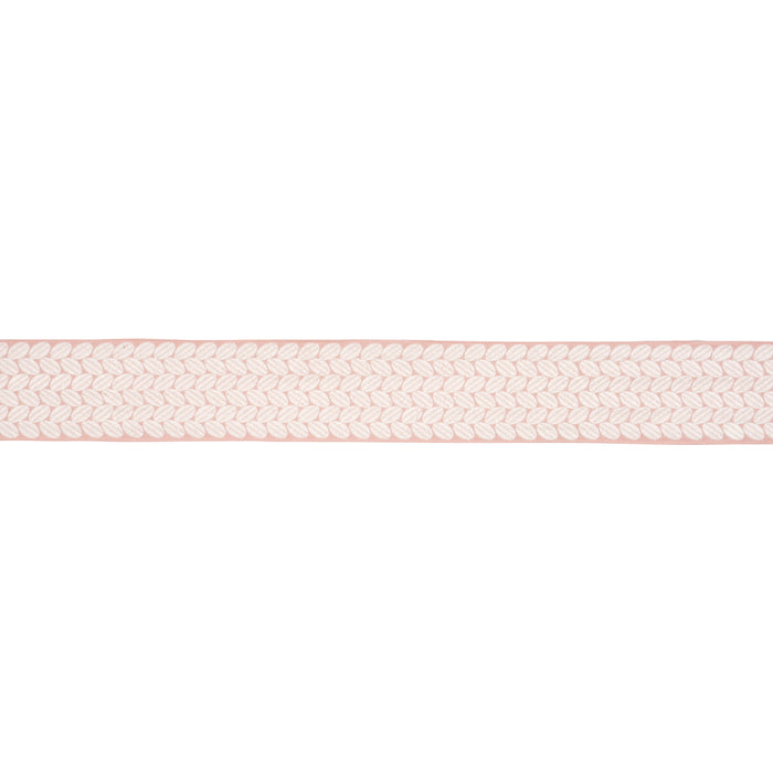 Schumacher Berkeley Tape Wide Blush Trim Sample 83910