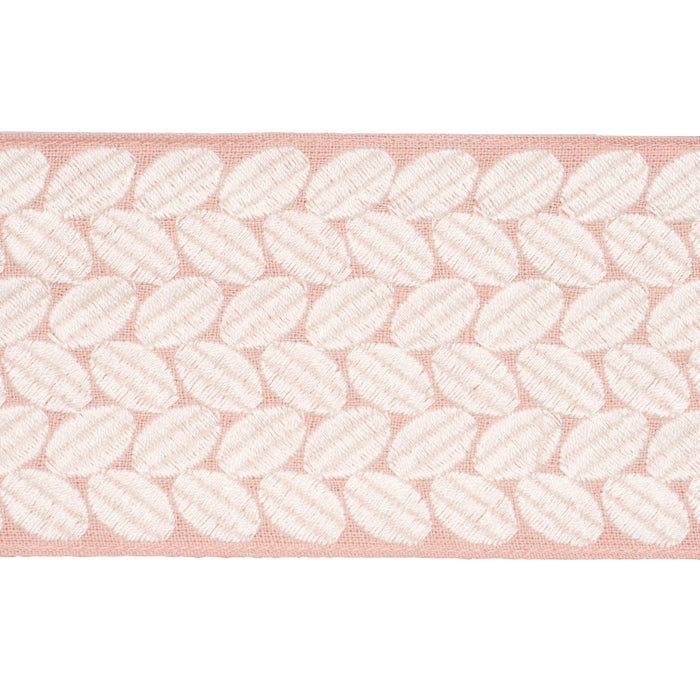 Schumacher Berkeley Tape Wide Blush Trim Sample 83910