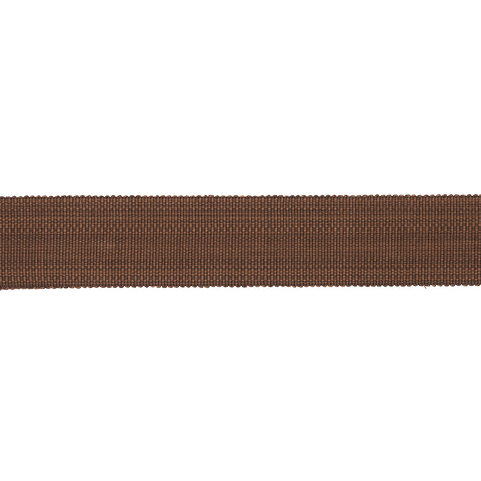 Schumacher Cotton Strie Tape Wide Chestnut Trim Sample 83960