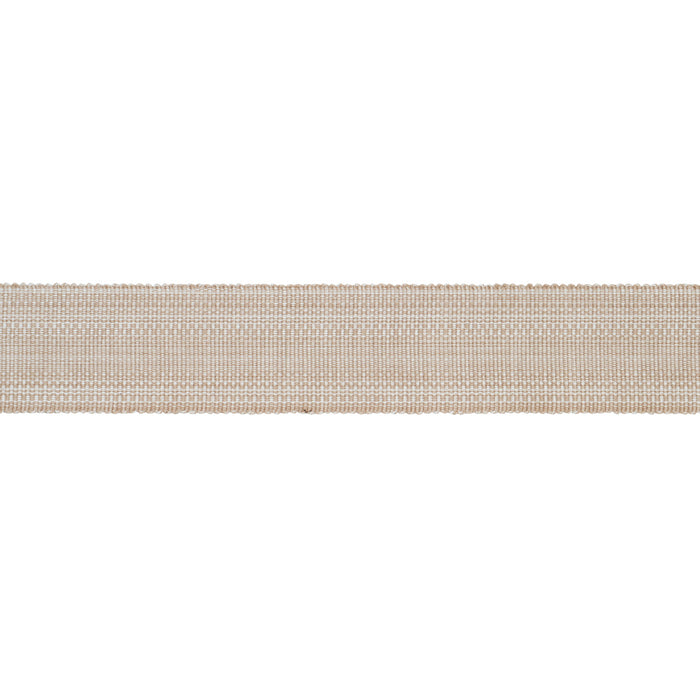 Schumacher Cotton Strie Tape Wide Sand Trim Sample 83961