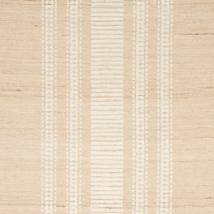 Schumacher Cassia Handwoven Silk Stripe Natural Fabric Sample 83990