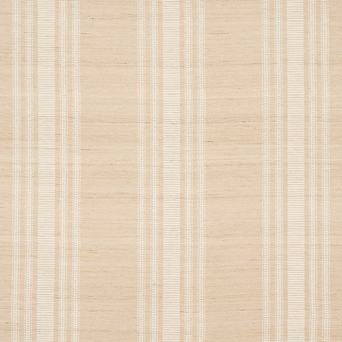 Schumacher Cassia Handwoven Silk Stripe Natural Fabric 83990