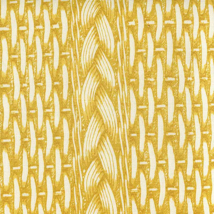 China Seas Newport Rattan Sunflower Yellow Fabric Sample 8400-02