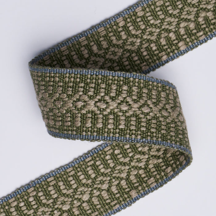 Schumacher Helena Linen Cotton Tape Fern Trim 84022