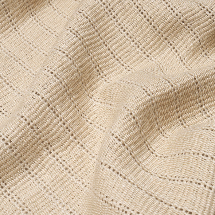 Schumacher Remi Handwoven Linen Casement Natural Fabric 84040