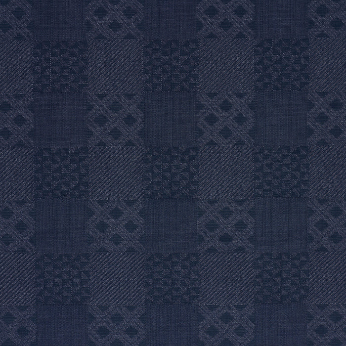 Schumacher Malia Indigo Fabric 84052