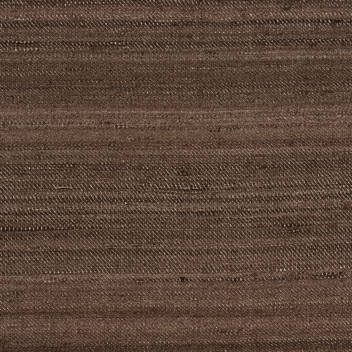 Schumacher Amir Handwoven Silk Casement Walnut Fabric Sample 84072