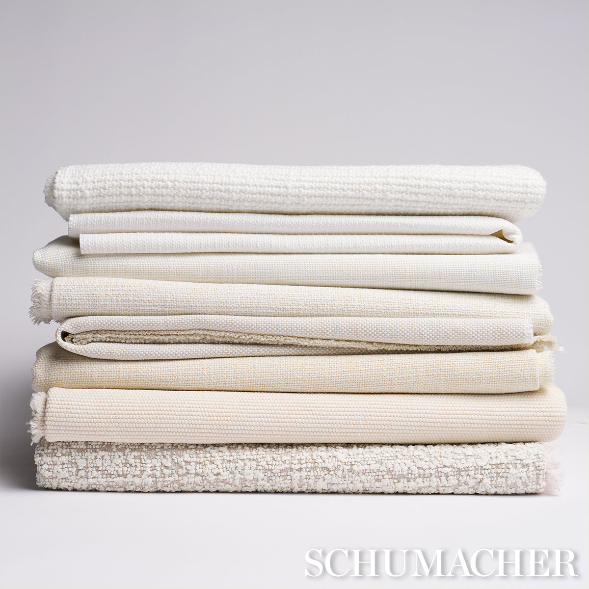 Schumacher Cooper Indoor/Outdoor Ivory Fabric Sample 84148