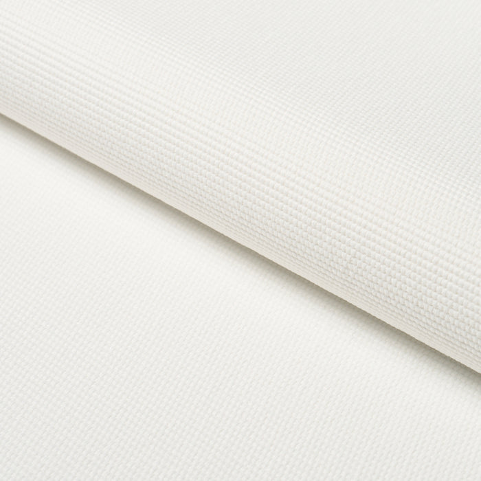 Schumacher Cooper Indoor/Outdoor White Fabric Sample 84149