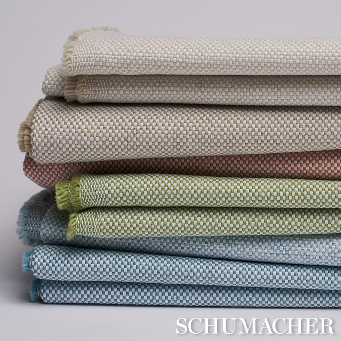 Schumacher Pippa Indoor/Outdoor Ivory Fabric Sample 84171