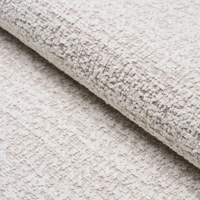 Schumacher Zuzu Indoor/Outdoor White On Natural Fabric Sample 84200