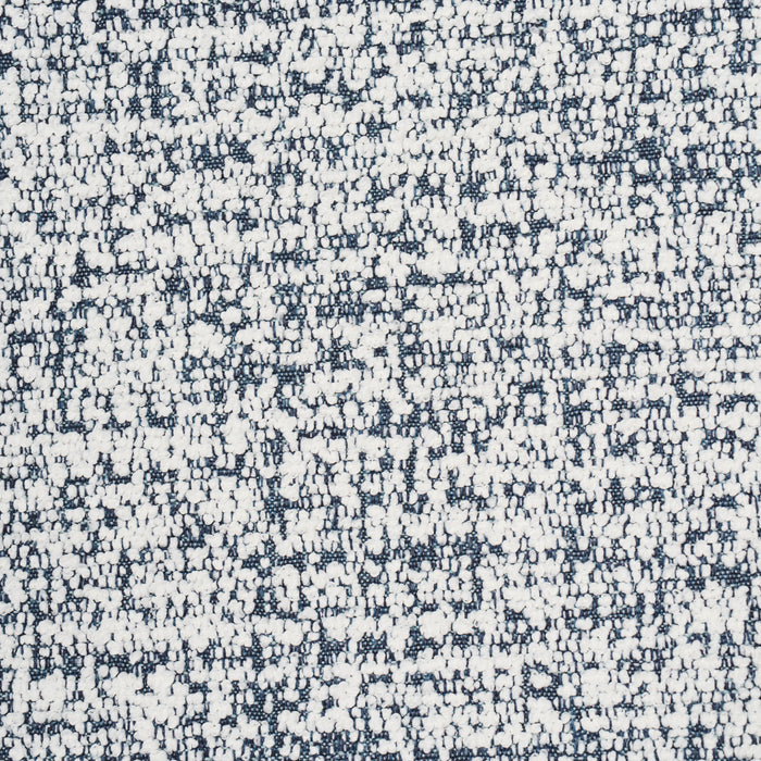 Schumacher Zuzu Indoor/Outdoor White On Navy Fabric 84202