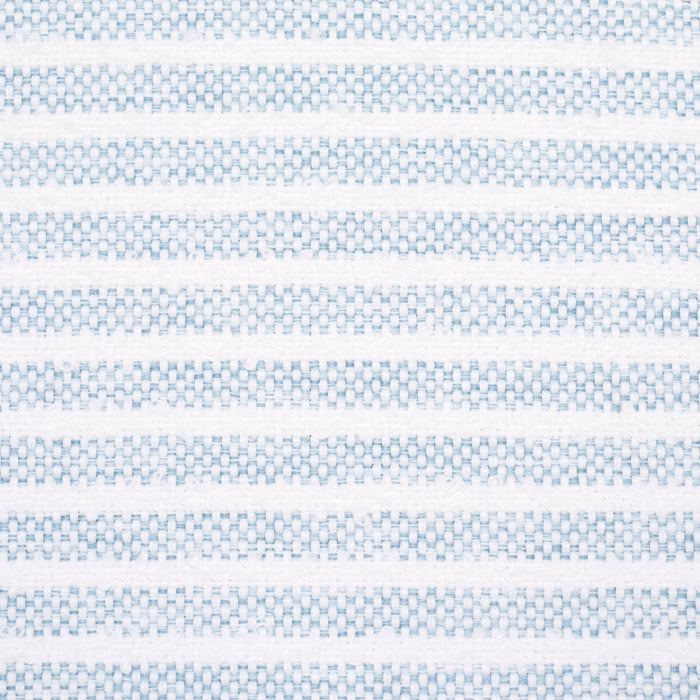 Schumacher Bouclé Stripe Indoor/Outdoor Chambray Fabric 84260