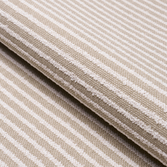 Schumacher Boucle Stripe Indoor/Outdoor Flax Fabric Sample 84261