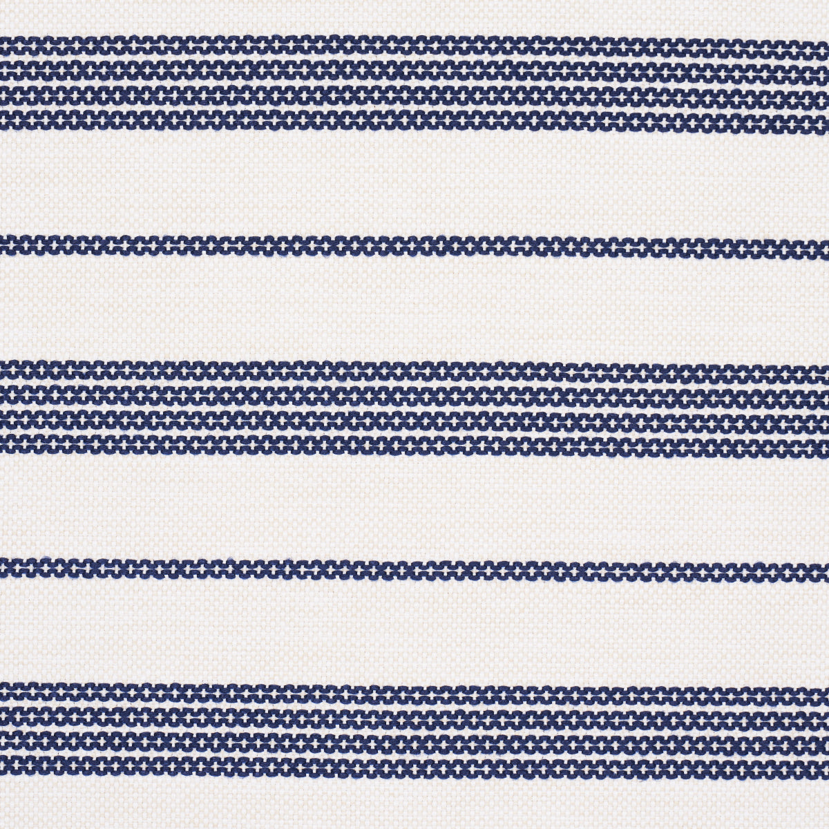 Schumacher Serra Mesa Indoor/Outdoor Stripe Navy Fabric 84270