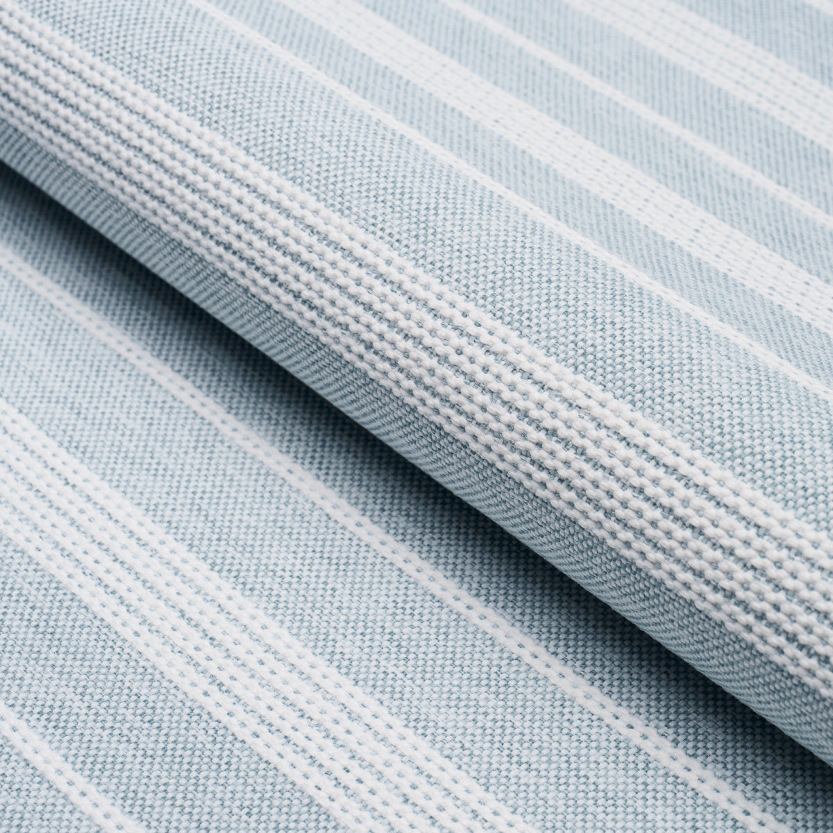 Schumacher Serra Mesa Indoor/Outdoor Stripe Chambray Fabric 84271