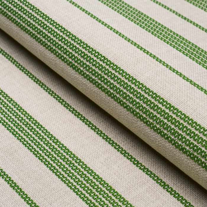 Schumacher Serra Mesa Indoor/Outdoor Stripe Verde Fabric 84272