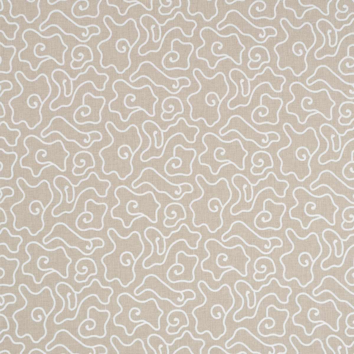 Schumacher Noyo Indoor/Outdoor Embroidery Flax Fabric 84290