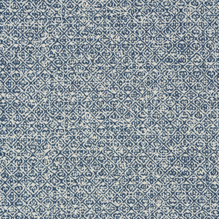 Schumacher Sarong Weave Indoor/Outdoor Indigo Fabric Sample 84303